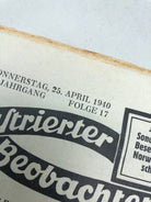 JB Juustrierter Beobachter NSDAP Magazine Original WW2 German - 25 April 1940 - The Militaria Shop