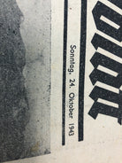 Original WW2 German Political Newspaper - 24th October 1943 - The Militaria Shop