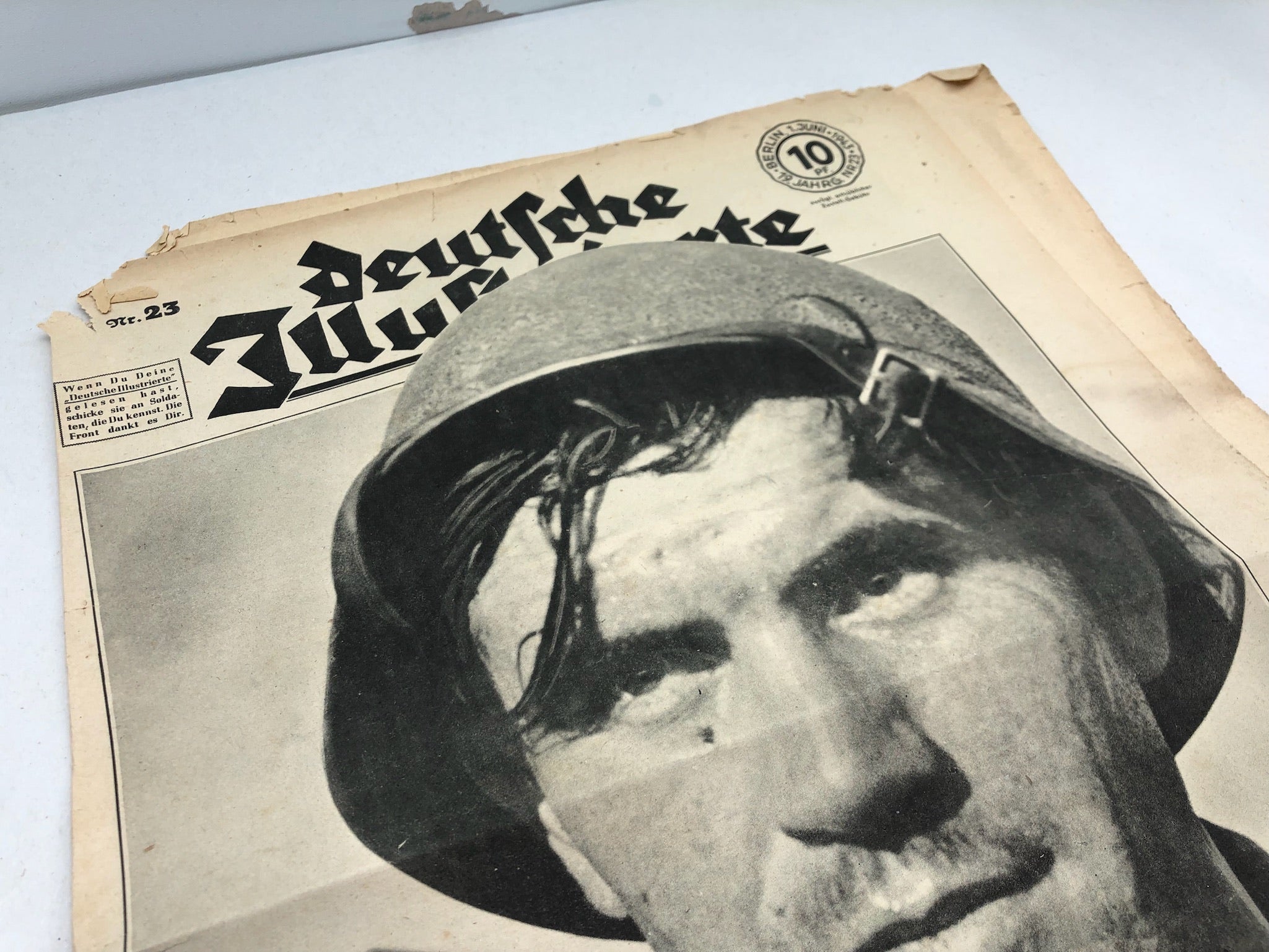 Original WW2 German Political Newspaper - 1st June 1943 - The Militaria Shop