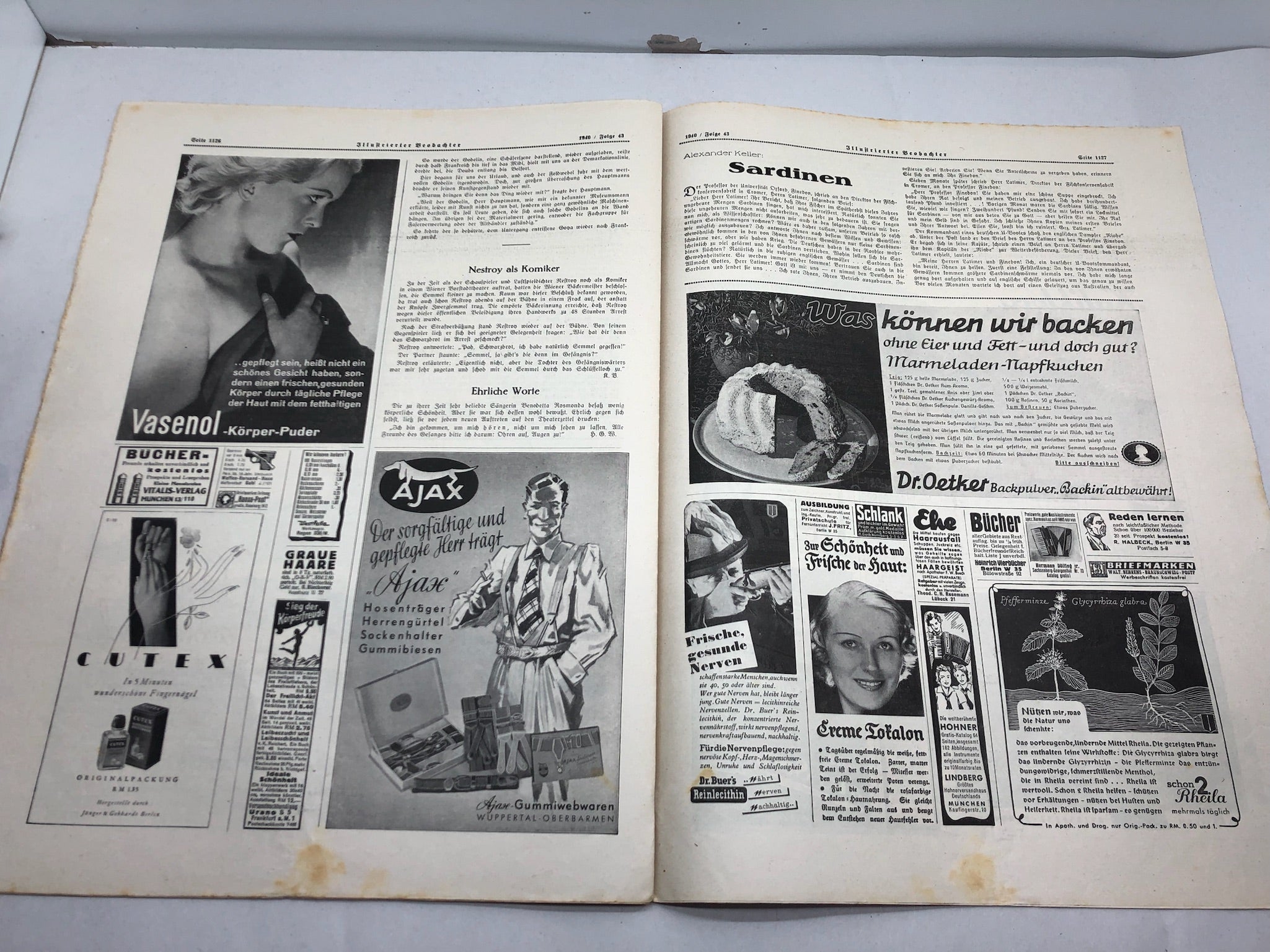 JB Juustrierter Beobachter NSDAP Magazine Original WW2 German - 24th October 1940 - The Militaria Shop