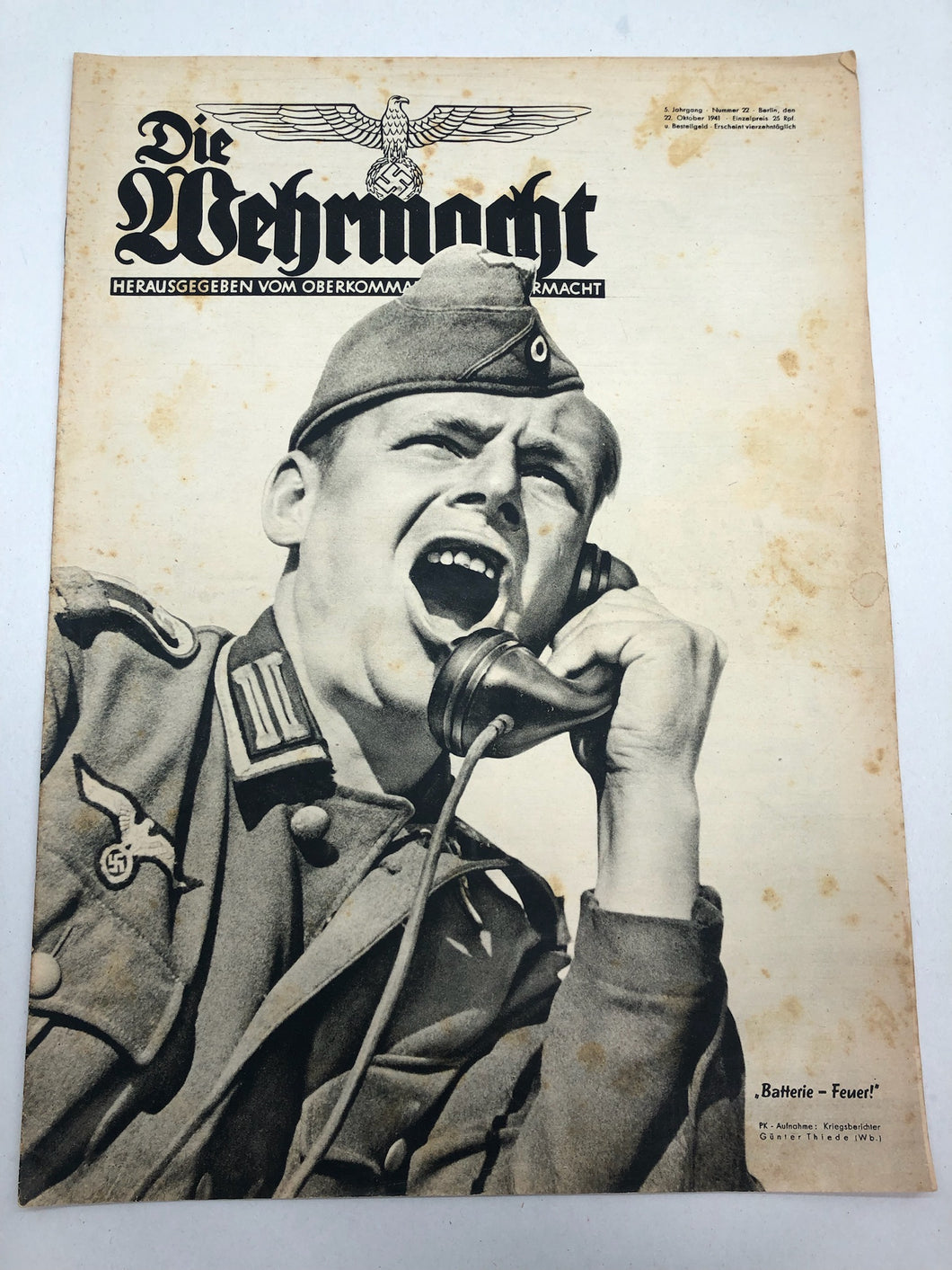 Die Wehrmacht German Propaganda Magazine Original WW2 - October 1941