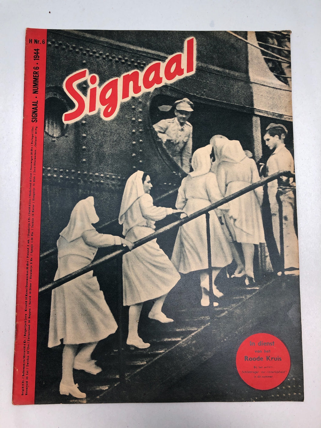 Original Dutch Language WW2 Propaganda Signaal Magazine - No.6 1944