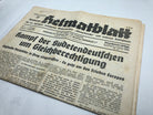 Original WW2 German NSDAP Heimatblatt Political Newspaper - 4th August 1938 - The Militaria Shop