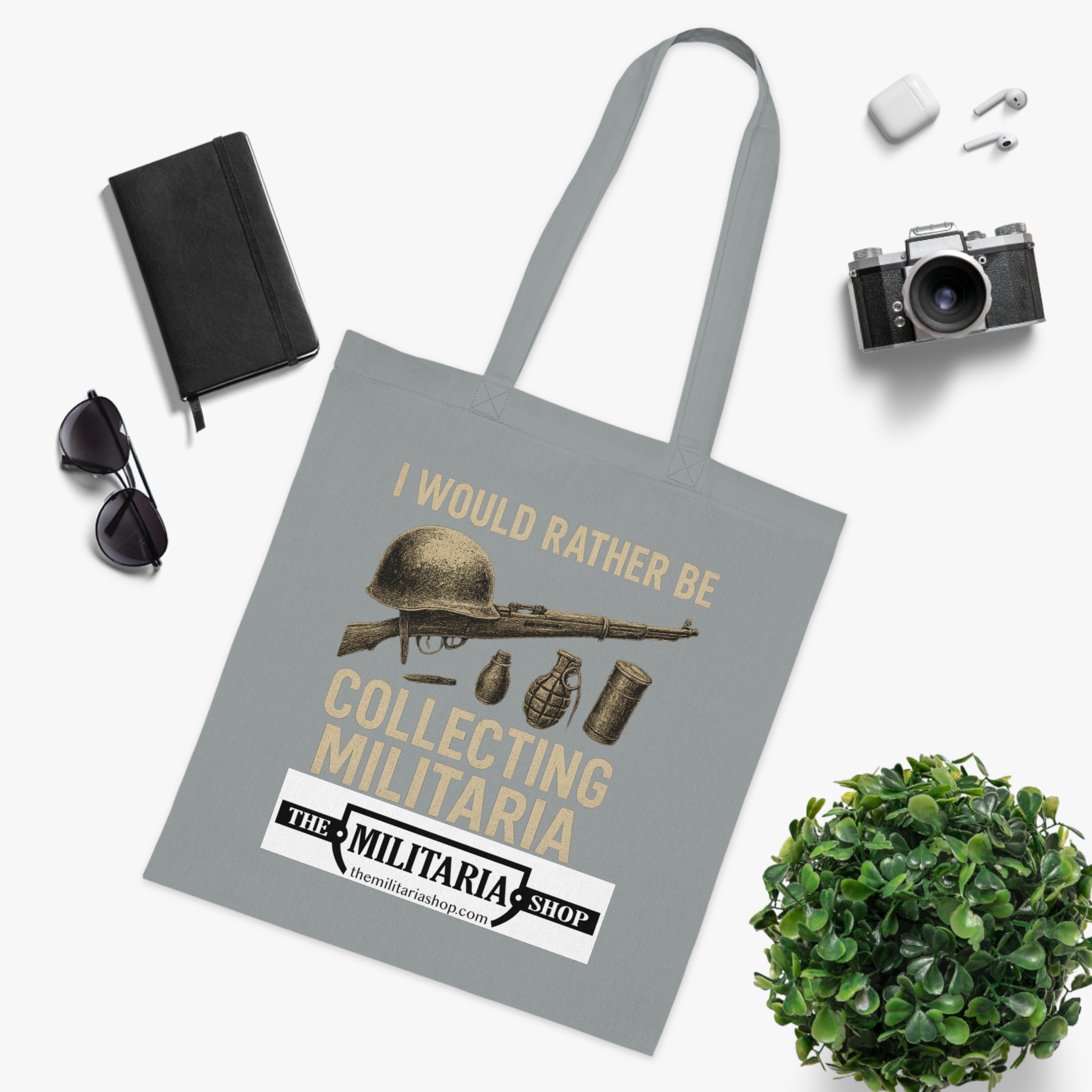 Militaria Collectors Cotton Tote, Eco-Friendly Shopping Bag, Gift for Collectors, Funny Tote for Events, Durable Everyday Use - The Militaria Shop