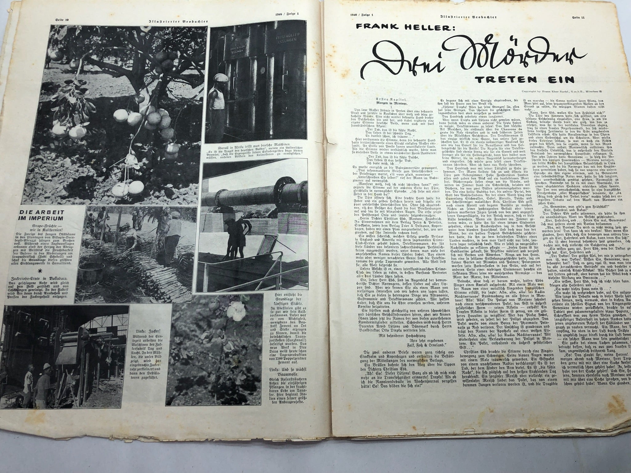 JB Juustrierter Beobachter NSDAP Magazine Original WW2 German - 4th January 1940 - The Militaria Shop