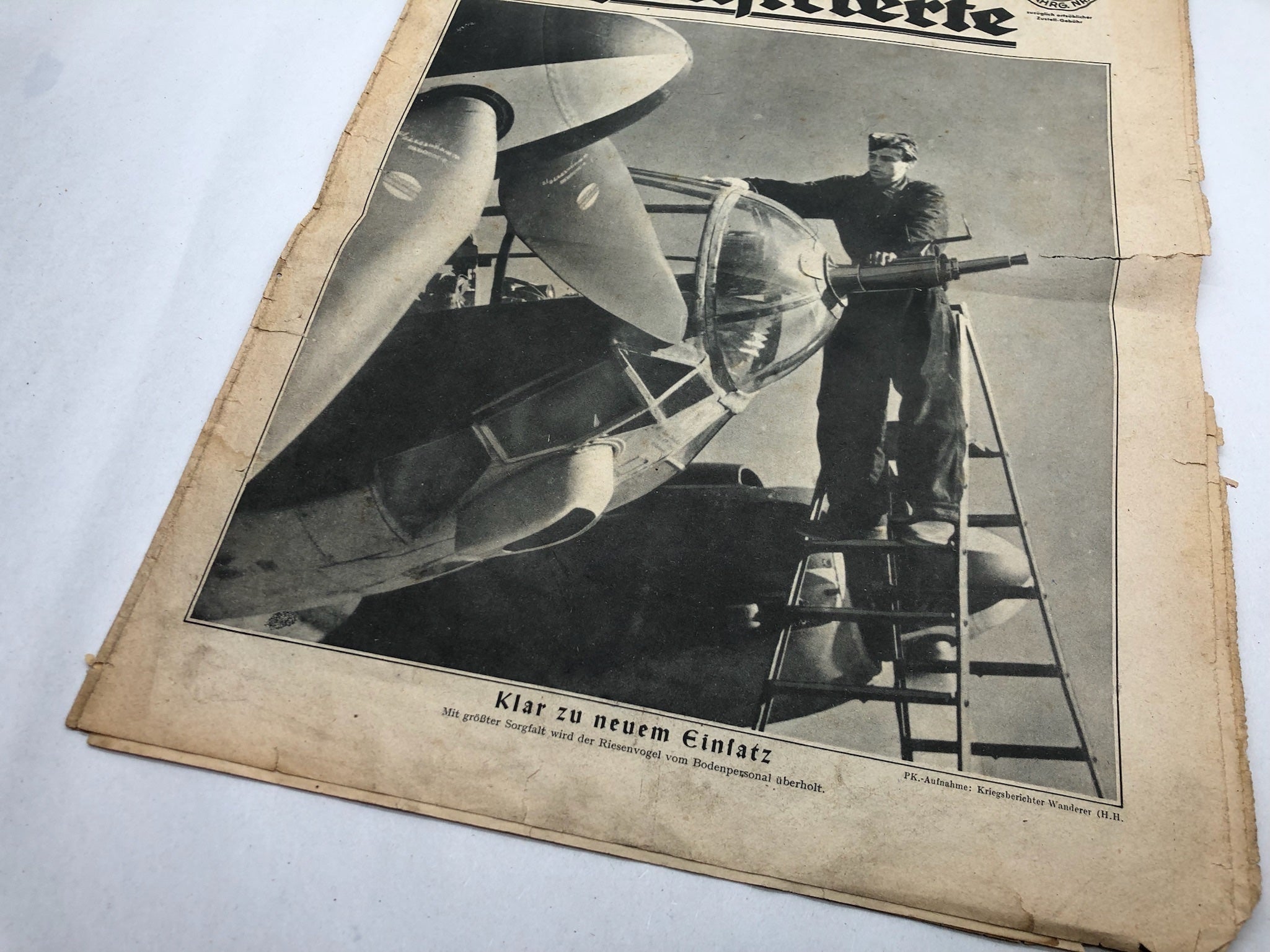 Original WW2 German Political Newspaper - 11th January 1944 - The Militaria Shop