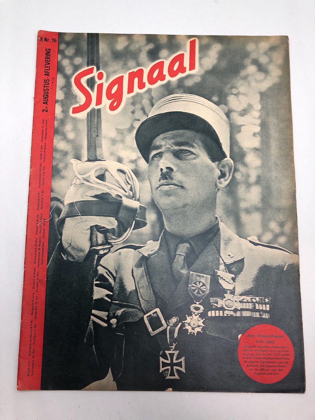 Original Dutch Language WW2 Propaganda Signaal Magazine - No.16 1943