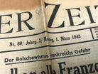 Original WW2 German Political Newspaper - 1st March 1943 - The Militaria Shop