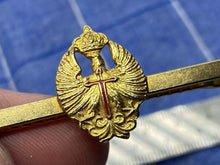 Load image into Gallery viewer, Original Spanish Army Veterans / Sweetheart Gilt Metal Brooch / Pin
