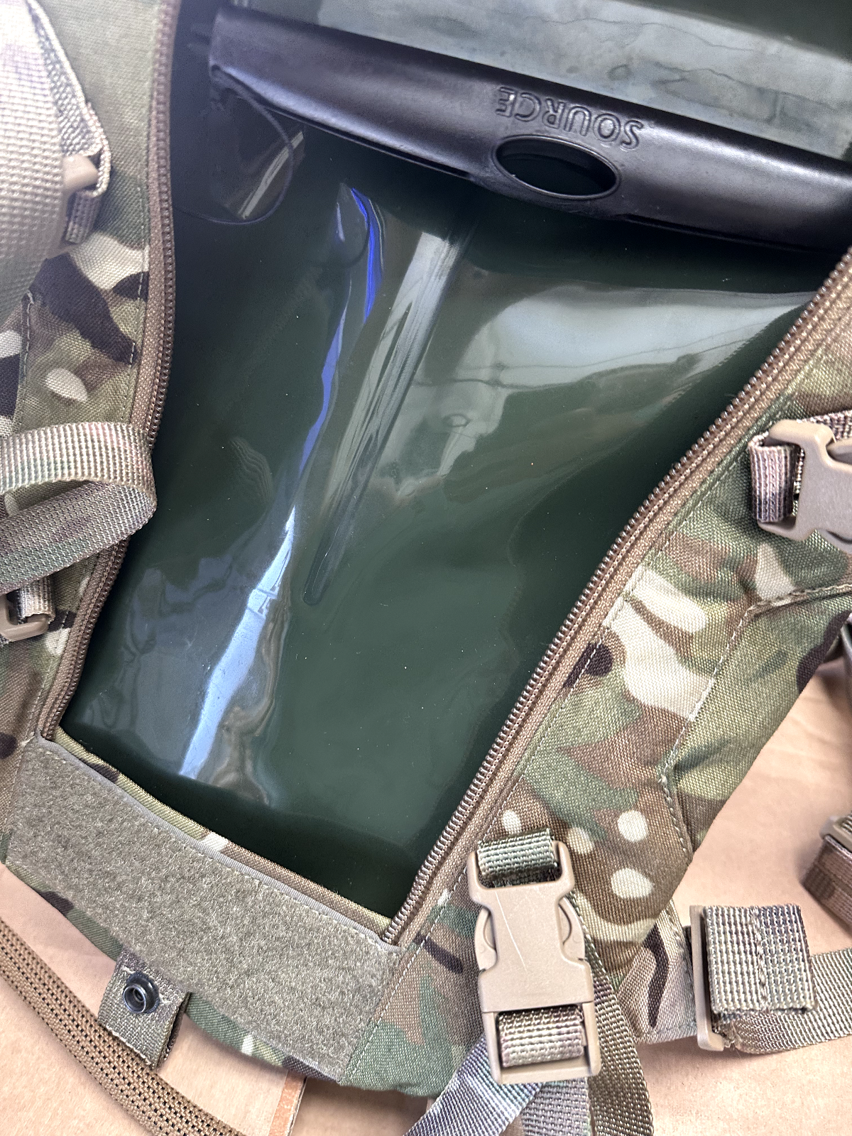 British Army Grade 1 - 3L Rider Hydration Water Pack MTP Camouflage Issued - The Militaria Shop