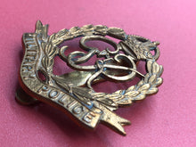 Load image into Gallery viewer, Original WW2 British Army Royal Military Police George VI Cap Badge
