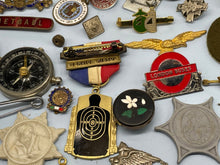 Load image into Gallery viewer, Large Group of Vintage Army Badges, Medals, Medallions, Compass, Pin Badges etc - The Militaria Shop
