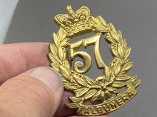 Load image into Gallery viewer, Original British Army - 57th Regiment of Foot West Middlesex Glengarry Badge
