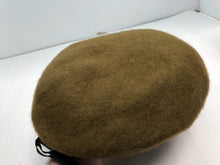 Charger l&#39;image dans la galerie, Genuine British Army Khaki Guards Regimental Beret Hat - Size 58cm
