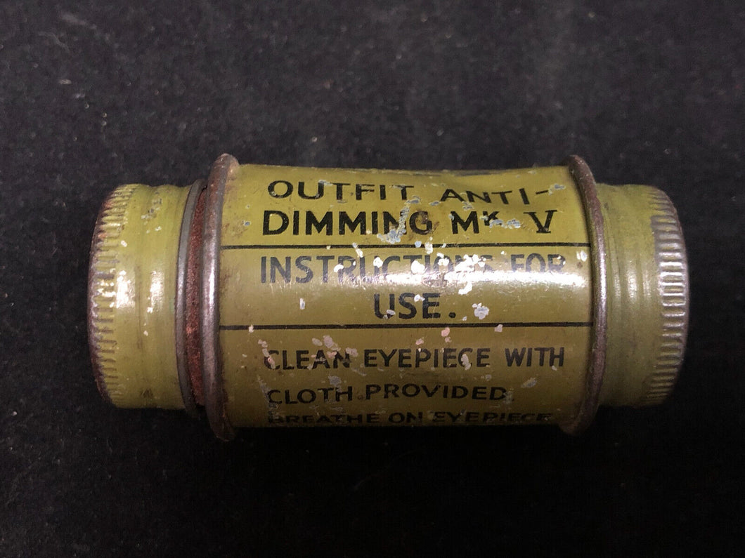 Original WW2 British Army GSR Anti-Dimming Mk.V Cloth Set - 1940 Dated