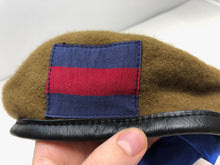 Charger l&#39;image dans la galerie, Genuine British Army Guards Regiment Khaki Regimental Beret Hat - Size 56cm
