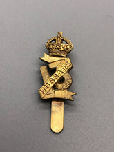 Load image into Gallery viewer, Original WW2 British Army 13th/18th Royal Hussars Cap Badge
