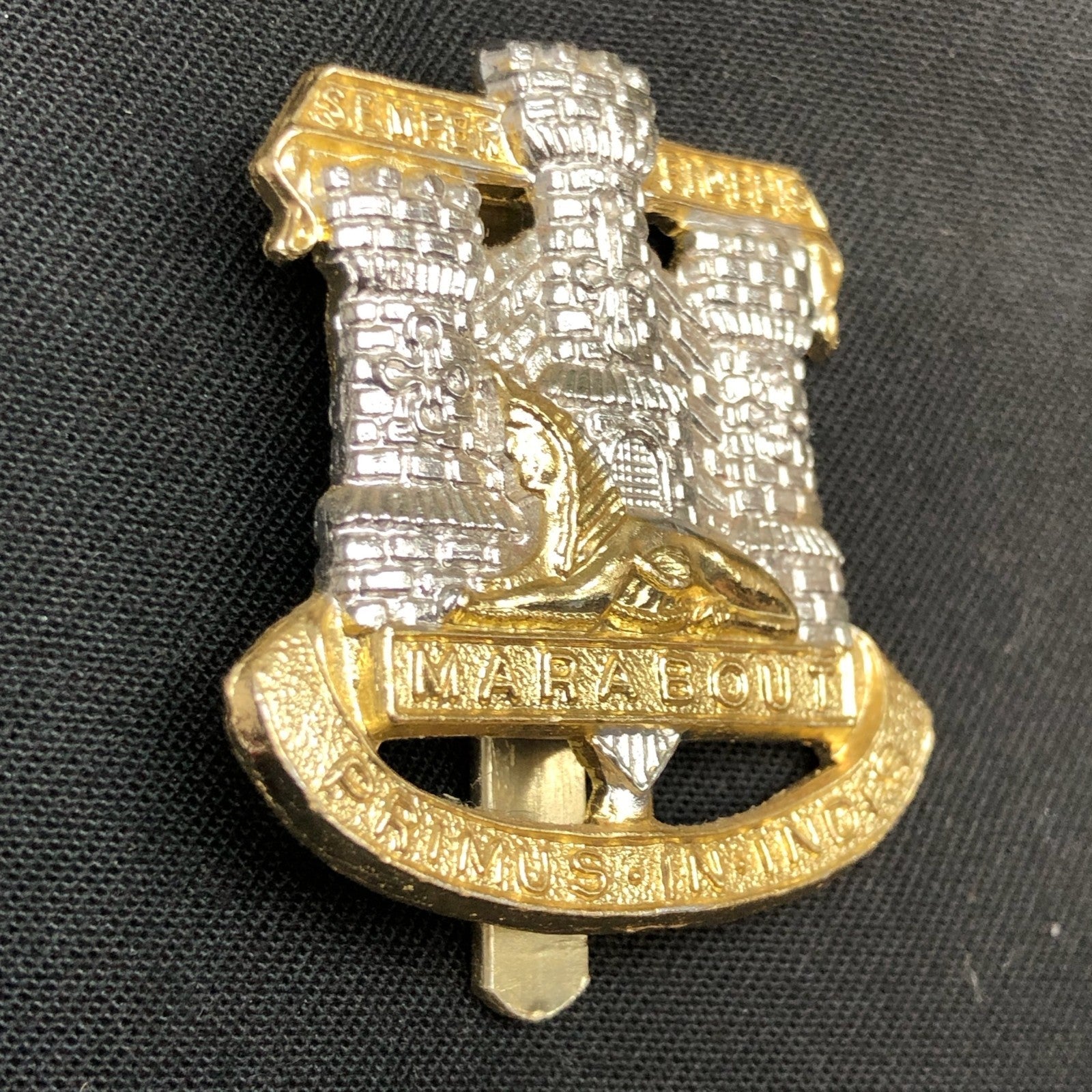 Original British Staybrite Army Cap - Dorset Regiment - The Militaria Shop