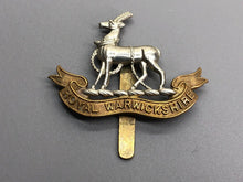 Load image into Gallery viewer, Original WW1 British Army Cap Badge - Royal Warwickshire
