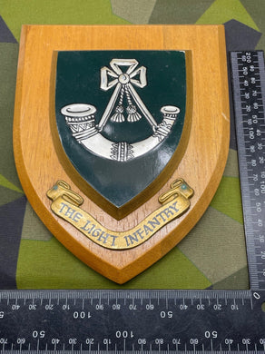 Original British Army The Light Infantry Wall Plaque - The Militaria Shop