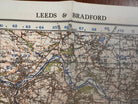 Original WW2 British Army GSGS OS Map of Great Britain - Leeds & Bradford - The Militaria Shop