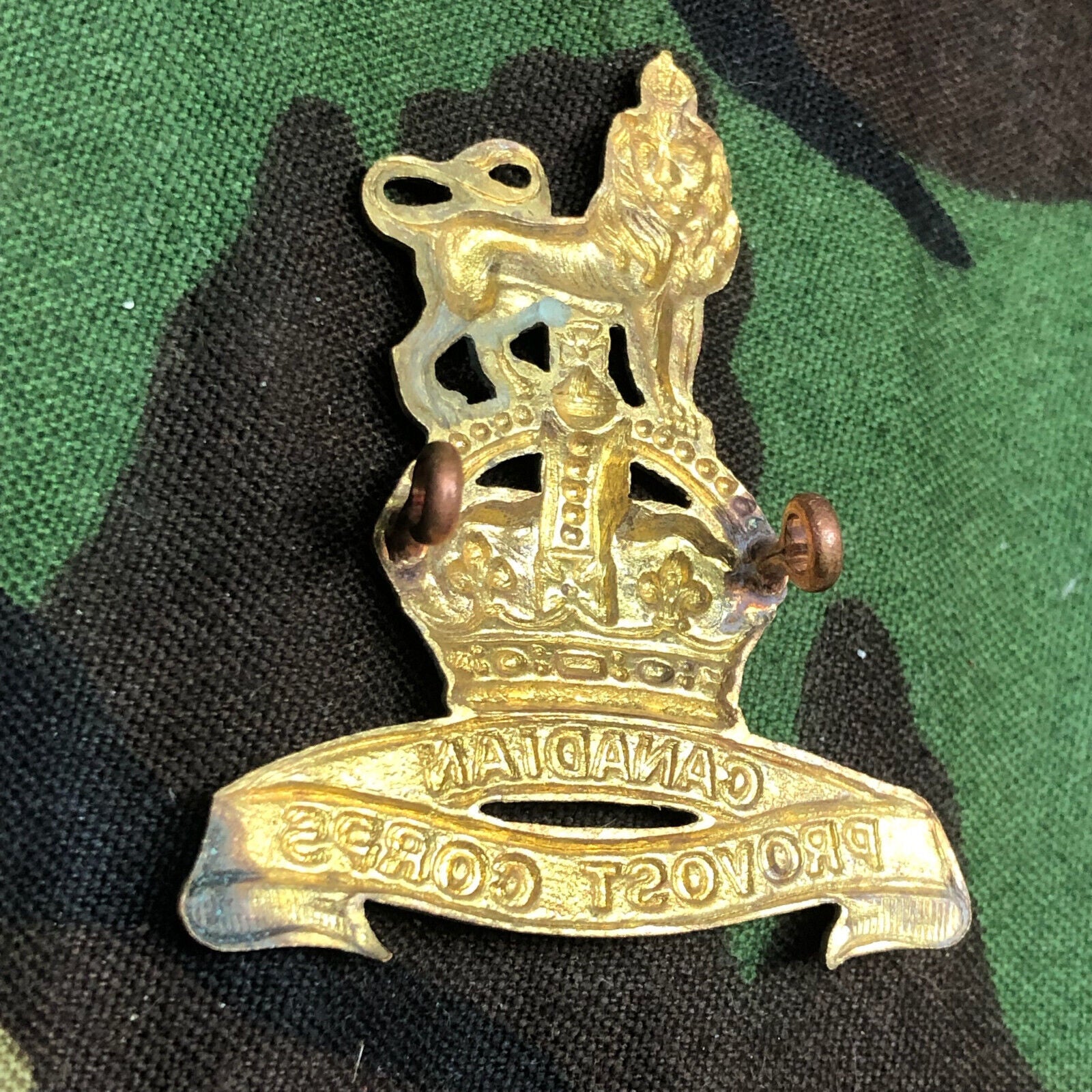 Original Canadian Army Provost Corps Cap Badge - The Militaria Shop