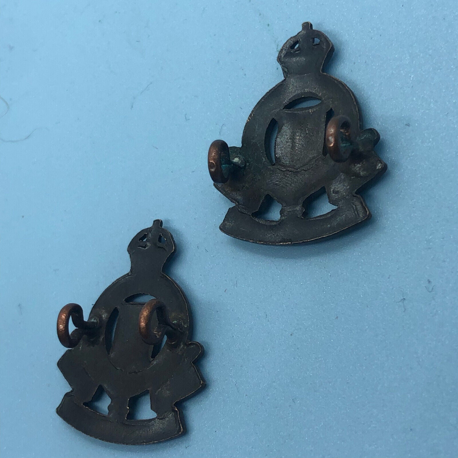 Genuine British Army Royal Army Ordnance Corps Collar Badges Pair - The Militaria Shop
