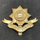 Genuine WW2 British Army Brass Cap Badge - Worcestershire Regiment - The Militaria Shop
