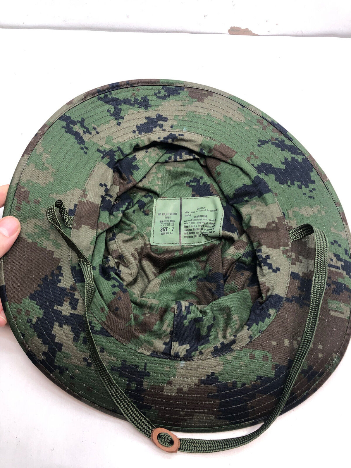 Genuine US Army Digital Jungle Camouflage Boonie Sun Hat Type II - Size 7 - The Militaria Shop