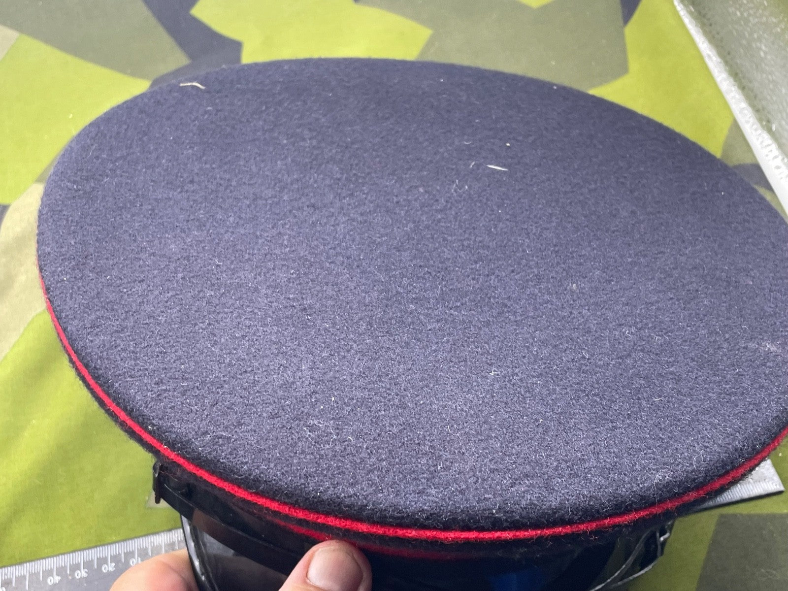 Genuine British Army Signals Peaked Dress Cap - Size 57cm - The Militaria Shop