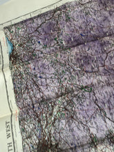 Lade das Bild in den Galerie-Viewer, Original WW2 British Army / RAF Map Showing RAF Bases - South West Scotland
