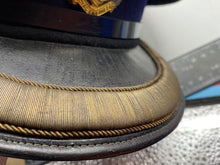 Load image into Gallery viewer, Original British Army QC Royal Engineers High Ranking Officer&#39;s Braided Cap 56cm
