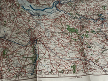 Load image into Gallery viewer, Original WW2 German Army Map of UK - Manchester / Liverpool / North West England
