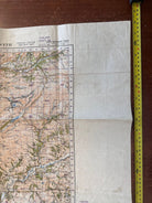 Original WW2 British Army OS Map of Great Britain - Barmouth & Aberysthwyth - The Militaria Shop