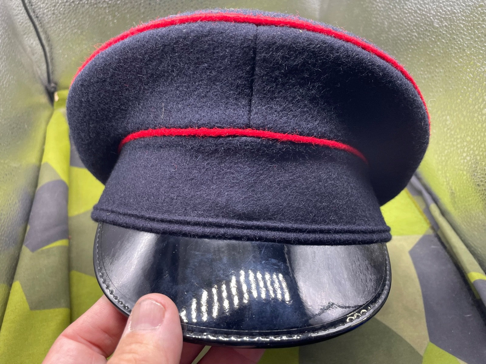 Original British Army Royal Engineers Peaked Cap - Size 55cm - The Militaria Shop