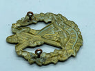 Original WW1 / WW2 British Army Cameron Highlanders Cap Badge in Brass - The Militaria Shop