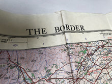 Load image into Gallery viewer, Original WW2 British Army / RAF Map - The Scottish Border with England
