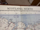 Original WW2 British Army RAF Navy Base Map of Scotland North - The Militaria Shop