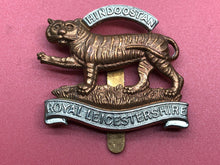 Load image into Gallery viewer, Original WW2 British Army Leicestershire Regiment Cap Badge
