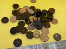 Load image into Gallery viewer, Quantity of Round Leather Washers for WW2 German Helmet Liners - Reproduction
