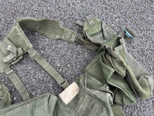 Load image into Gallery viewer, Original British Army 58 Pattern Webbing Rig Set Up - Belt, Pouches, Roll
