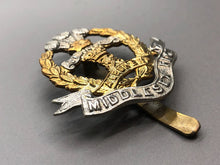 Load image into Gallery viewer, Original WW2 British Army Middlesex Regiment Cap Badge
