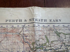 Original WW2 British Army OS Map of Scotland - Perth & Strath Earn - The Militaria Shop