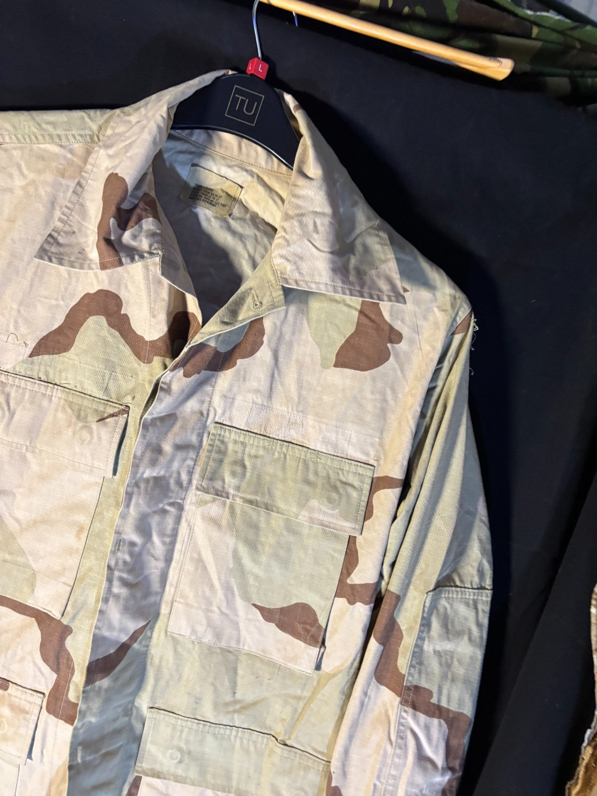 Gulf War US Army DCU Camouflaged Combat Field Coat/Jacket - Small/Short - The Militaria Shop