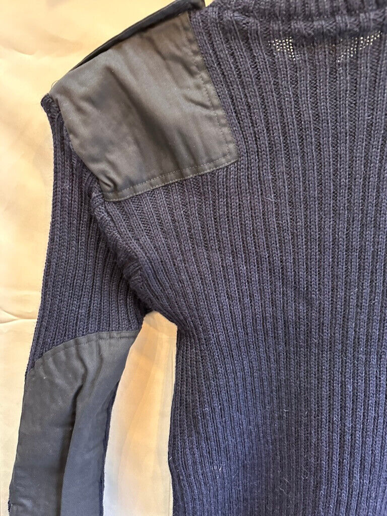 Genuine British Royal Navy Commando Heavy Pull Over Jumper - Size 94cm Chest - The Militaria Shop