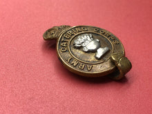 Load image into Gallery viewer, Original WW2 British Army Catering Corps Kings Crown Cap Badge
