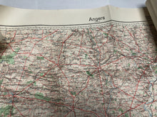 Load image into Gallery viewer, Original WW2 German Army Map of France - Angers
