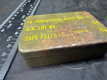 Charger l&#39;image dans la galerie, Original WW2 British Army Home Guard SOE Percussion Caps Mk.III Tin - Empty 1944
