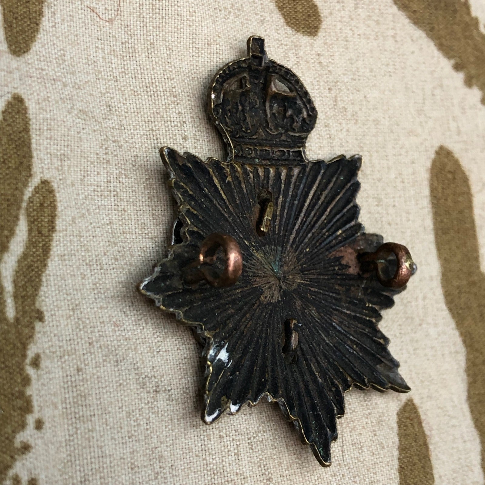 Original WW1 British Army Officers Army Service Corps ASC Cap Badge - The Militaria Shop