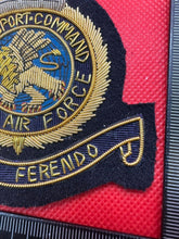 Load image into Gallery viewer, British RAF Royal Air Force Transport Command Bullion Embroidered Blazer Badge
